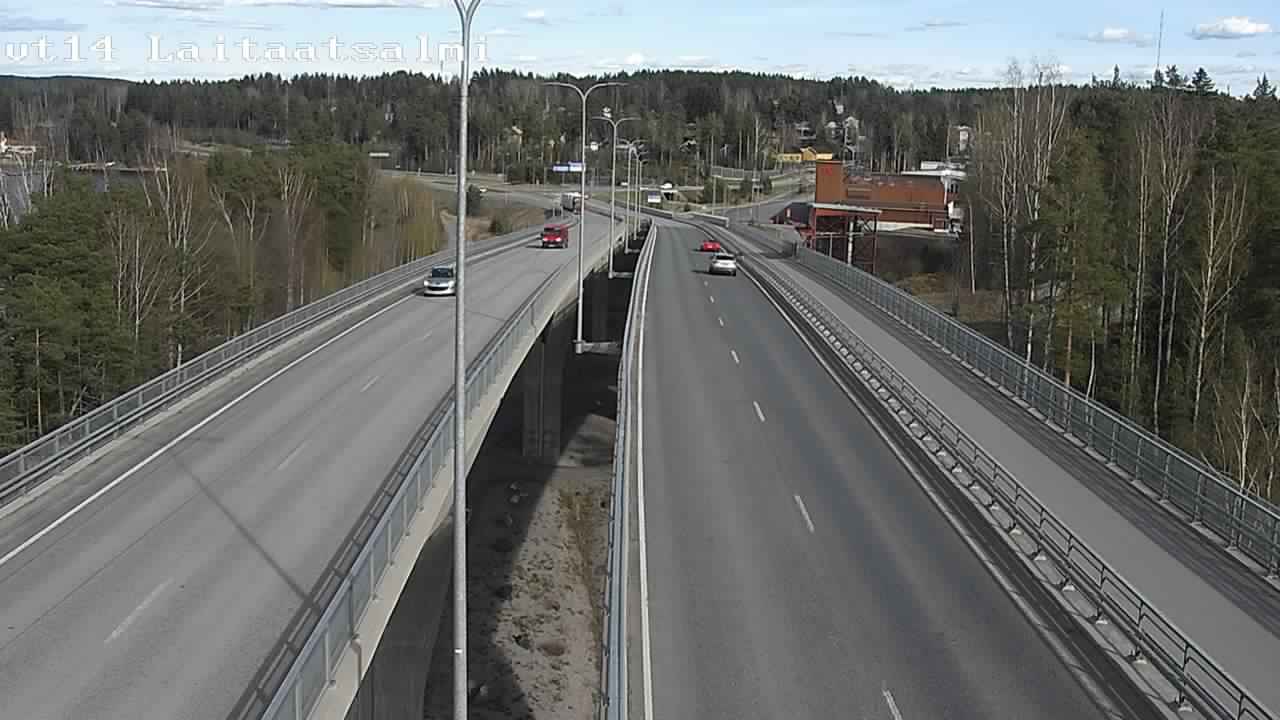 Weather Camera Image Väg 14 Nyslott, Laitaatsalmi, Savonlinna, Etelä-Savo