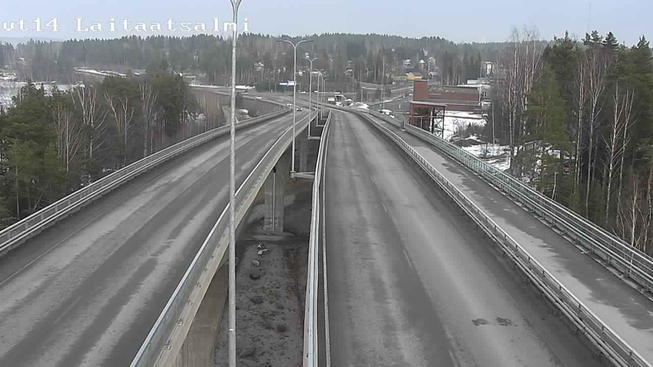 Weather Camera Image Väg 14 Nyslott, Laitaatsalmi, Savonlinna, Etelä-Savo