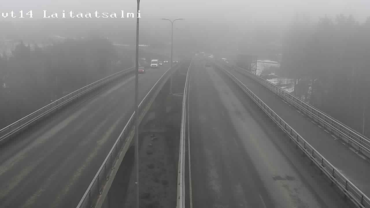 Weather Camera Image Road 14 Savonlinna, Laitaatsalmi, Savonlinna, Etelä-Savo