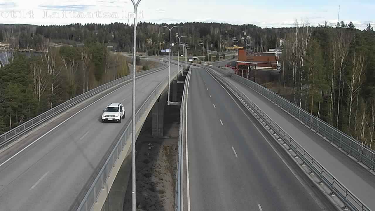 Weather Camera Image Väg 14 Nyslott, Laitaatsalmi, Savonlinna, Etelä-Savo