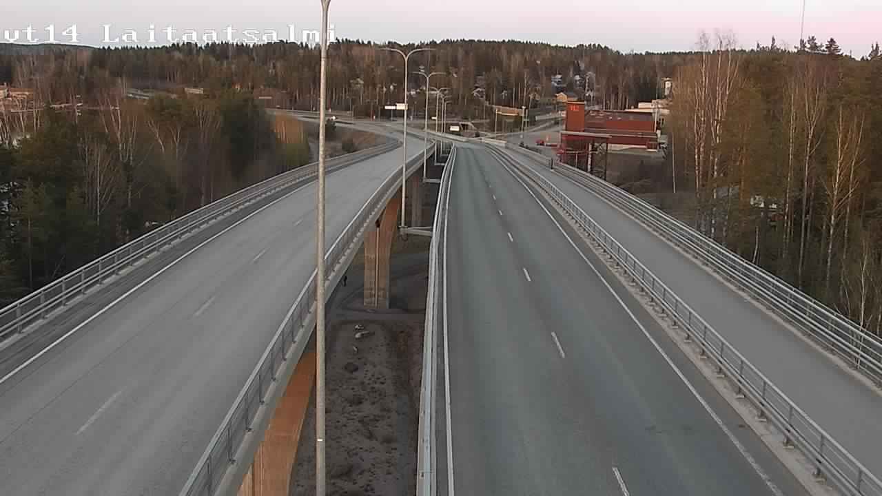 Weather Camera Image Väg 14 Nyslott, Laitaatsalmi, Savonlinna, Etelä-Savo