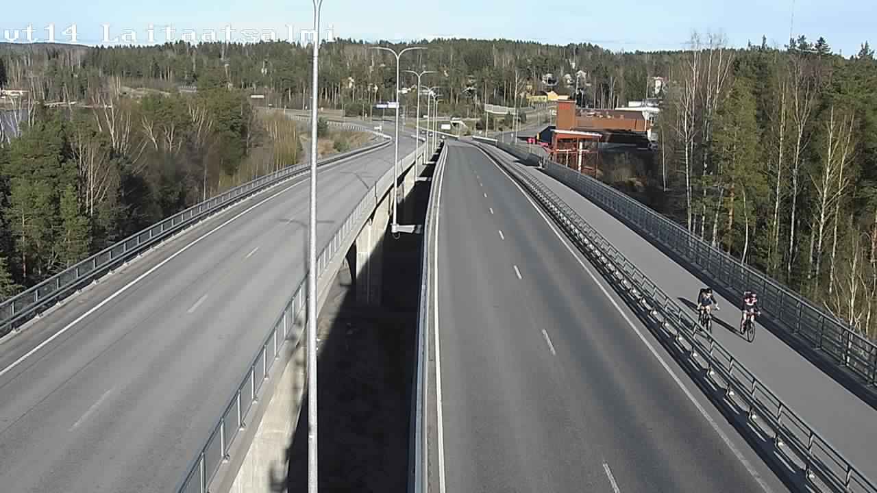 Weather Camera Image Väg 14 Nyslott, Laitaatsalmi, Savonlinna, Etelä-Savo