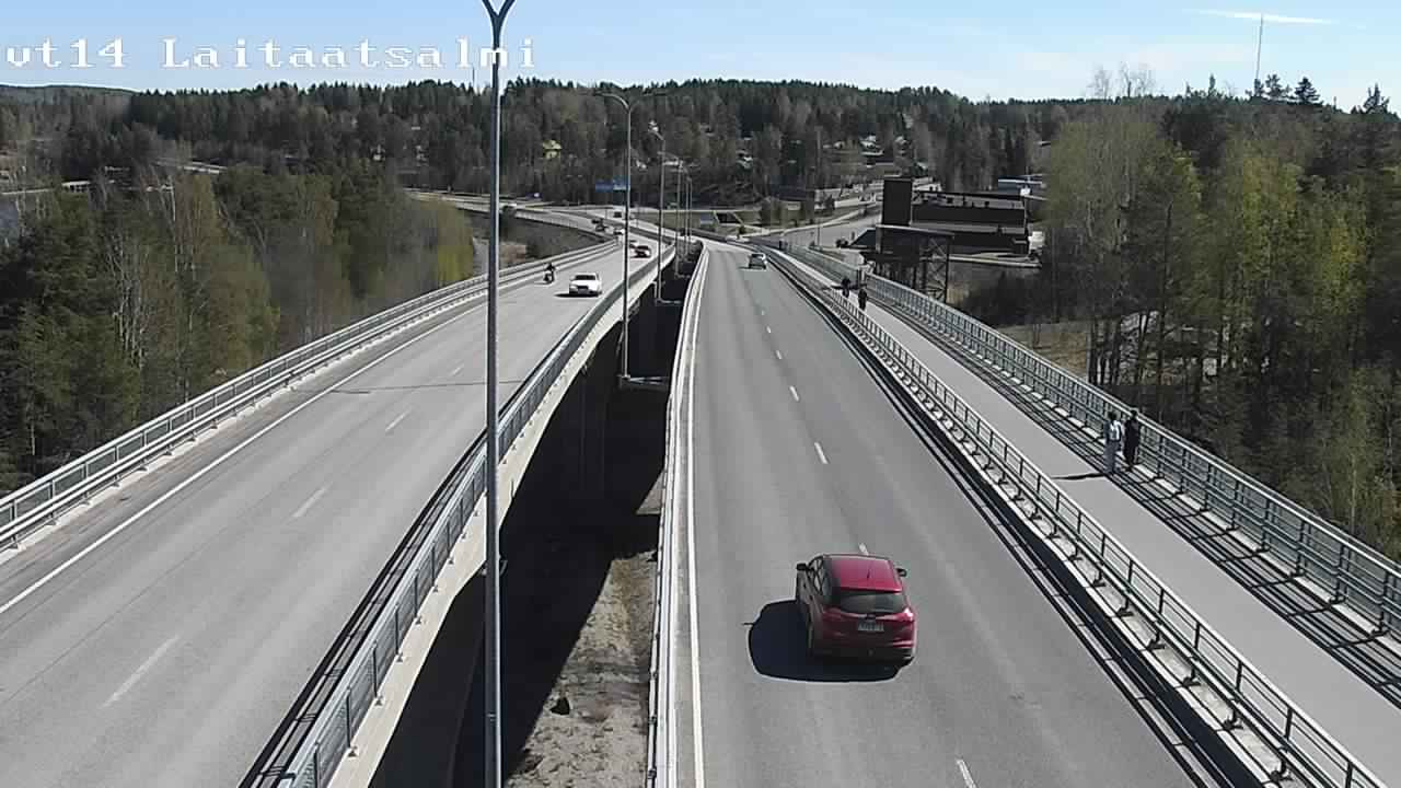 Weather Camera Image Väg 14 Nyslott, Laitaatsalmi, Savonlinna, Etelä-Savo