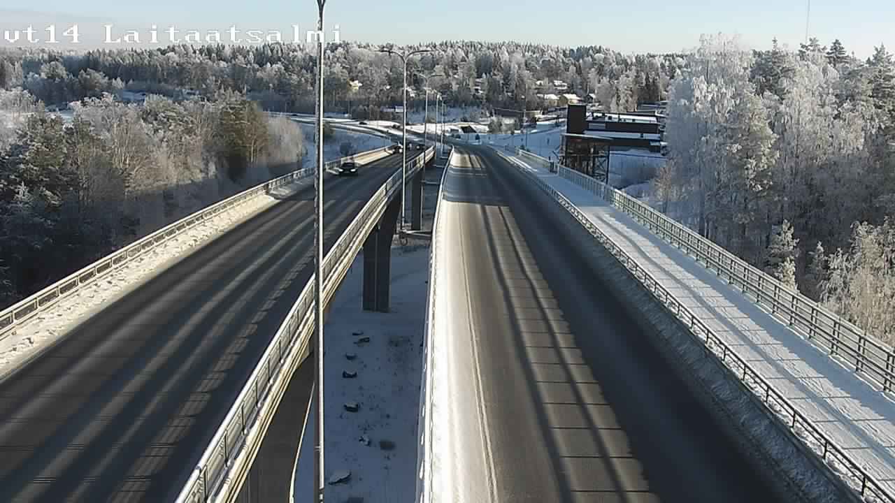 Weather Camera Image Road 14 Savonlinna, Laitaatsalmi, Savonlinna, Etelä-Savo