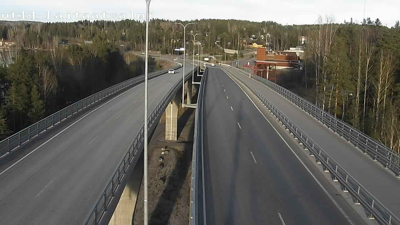 Weather Camera Image Väg 14 Nyslott, Laitaatsalmi, Savonlinna, Etelä-Savo