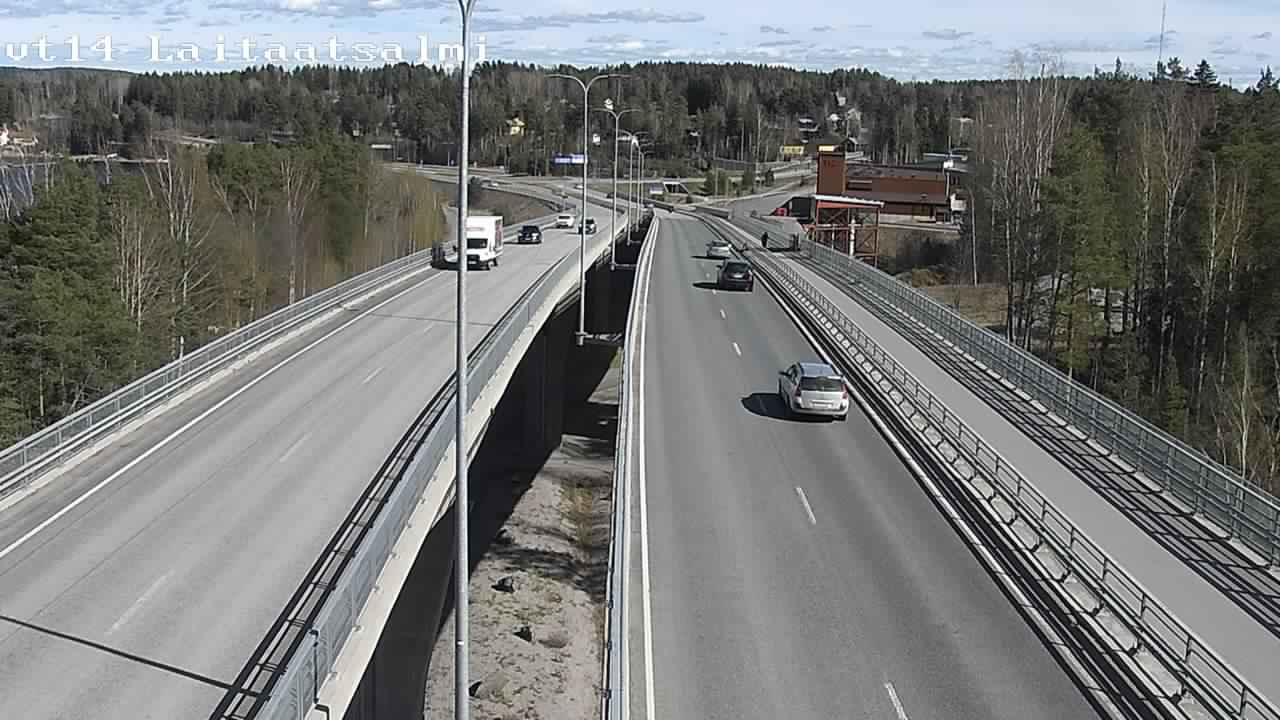 Weather Camera Image Väg 14 Nyslott, Laitaatsalmi, Savonlinna, Etelä-Savo