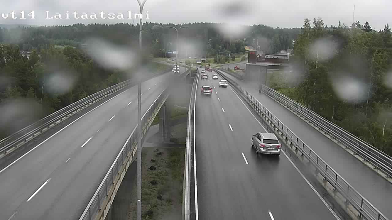 Weather Camera Image Väg 14 Nyslott, Laitaatsalmi, Savonlinna, Etelä-Savo