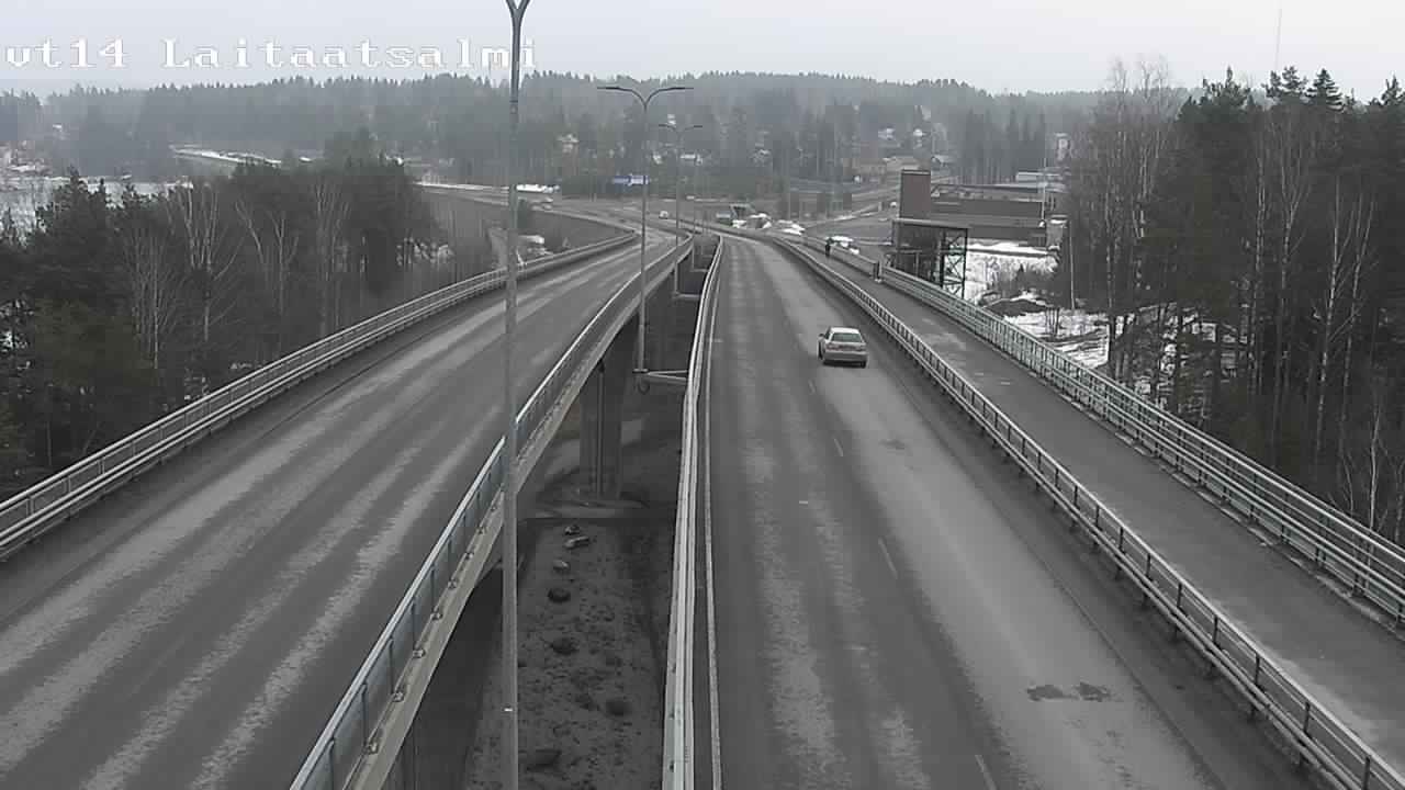 Weather Camera Image Road 14 Savonlinna, Laitaatsalmi, Savonlinna, Etelä-Savo