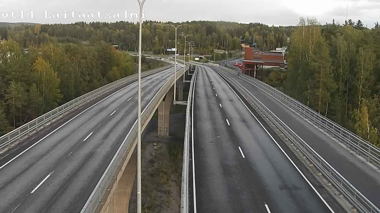 Weather Camera Image Väg 14 Nyslott, Laitaatsalmi, Savonlinna, Etelä-Savo