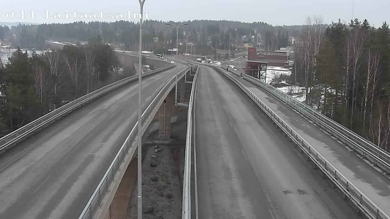 Weather Camera Image Road 14 Savonlinna, Laitaatsalmi, Savonlinna, Etelä-Savo