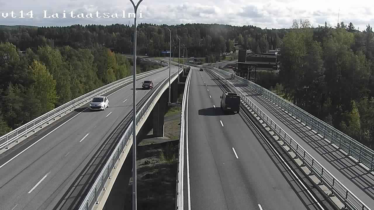 Weather Camera Image Väg 14 Nyslott, Laitaatsalmi, Savonlinna, Etelä-Savo