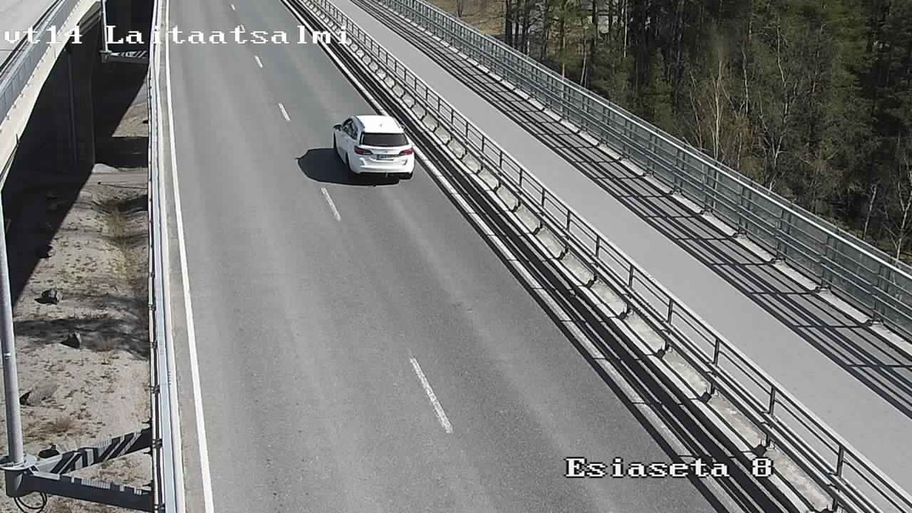 Weather Camera Image Väg 14 Nyslott, Laitaatsalmi, Savonlinna, Etelä-Savo