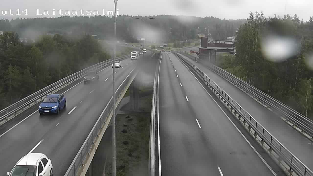 Weather Camera Image Väg 14 Nyslott, Laitaatsalmi, Savonlinna, Etelä-Savo