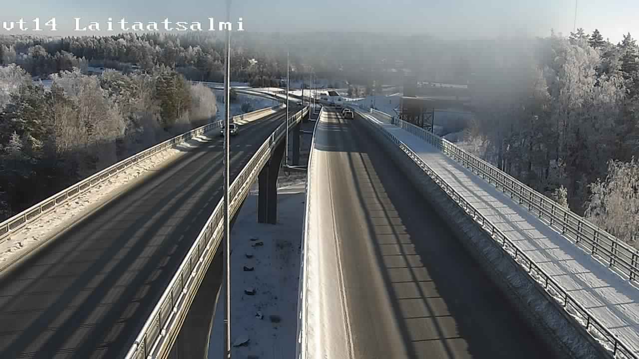 Weather Camera Image Road 14 Savonlinna, Laitaatsalmi, Savonlinna, Etelä-Savo