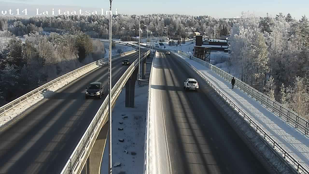 Weather Camera Image Road 14 Savonlinna, Laitaatsalmi, Savonlinna, Etelä-Savo