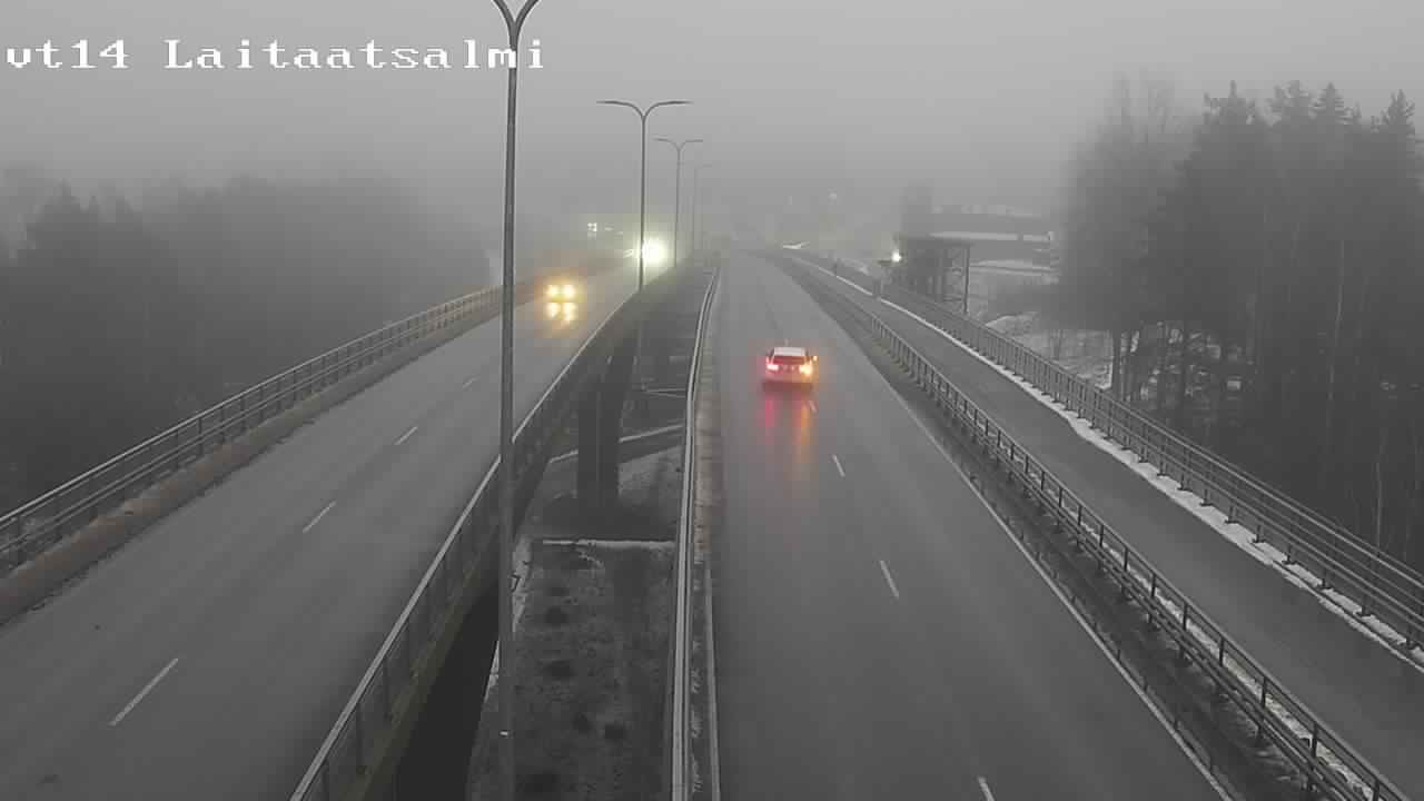 Weather Camera Image Väg 14 Nyslott, Laitaatsalmi, Savonlinna, Etelä-Savo