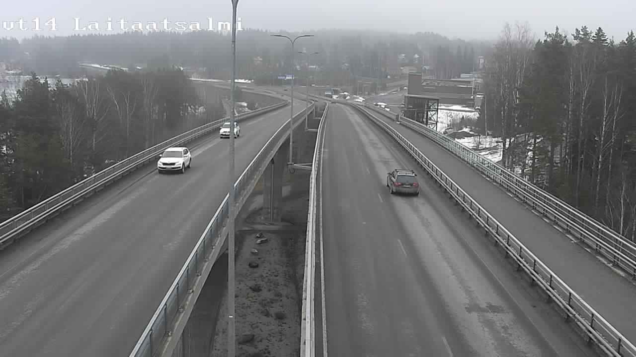 Weather Camera Image Road 14 Savonlinna, Laitaatsalmi, Savonlinna, Etelä-Savo