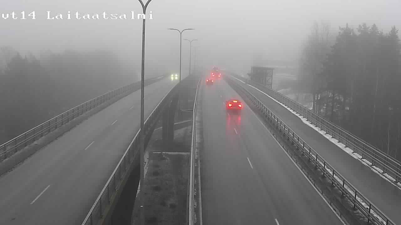 Weather Camera Image Väg 14 Nyslott, Laitaatsalmi, Savonlinna, Etelä-Savo