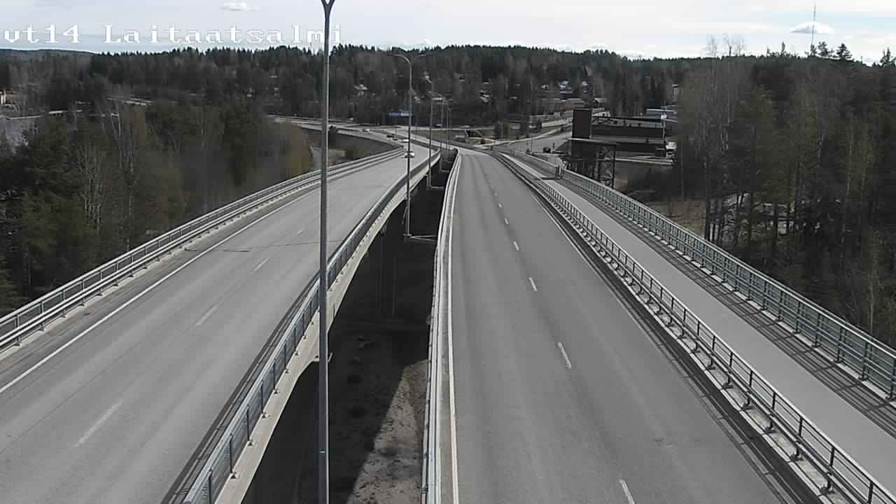 Weather Camera Image Väg 14 Nyslott, Laitaatsalmi, Savonlinna, Etelä-Savo