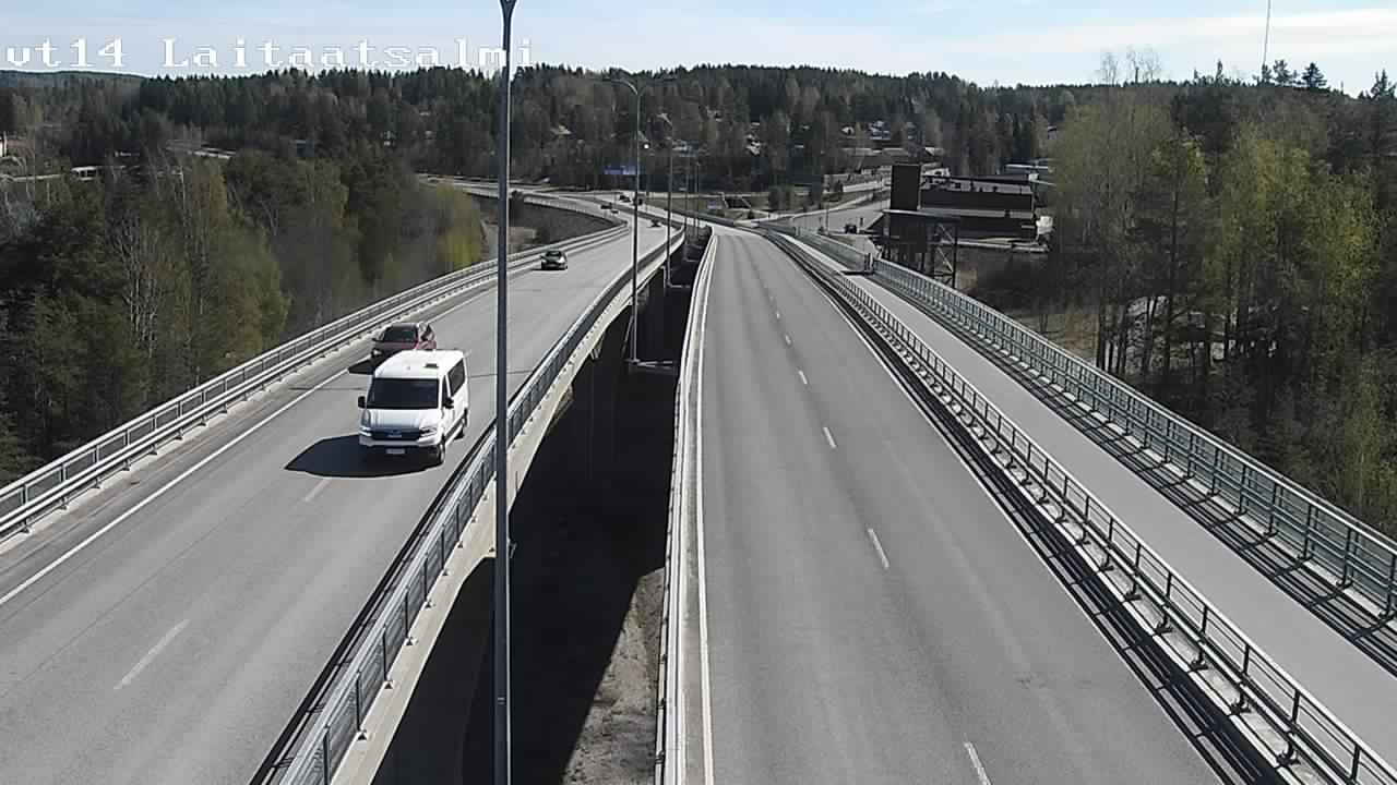 Weather Camera Image Road 14 Savonlinna, Laitaatsalmi, Savonlinna, Etelä-Savo