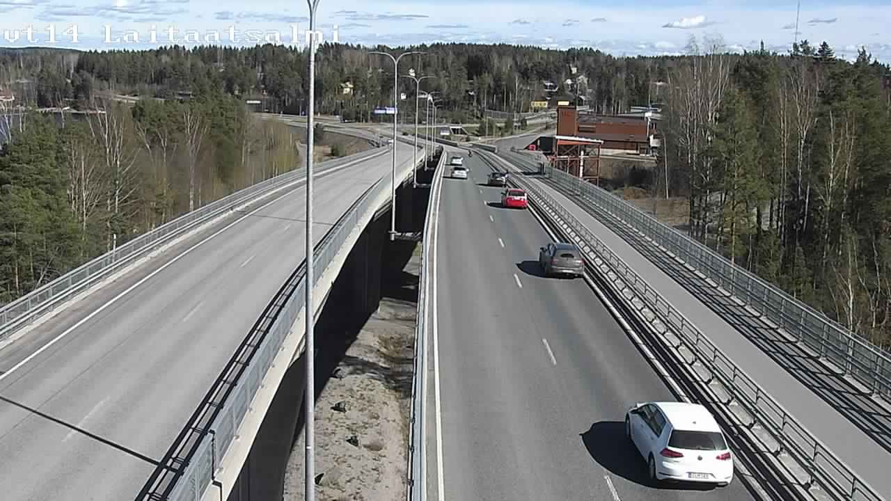 Weather Camera Image Väg 14 Nyslott, Laitaatsalmi, Savonlinna, Etelä-Savo