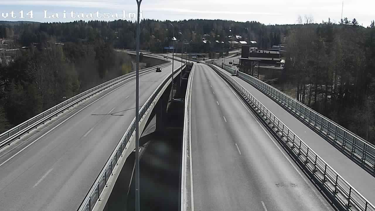 Weather Camera Image Väg 14 Nyslott, Laitaatsalmi, Savonlinna, Etelä-Savo