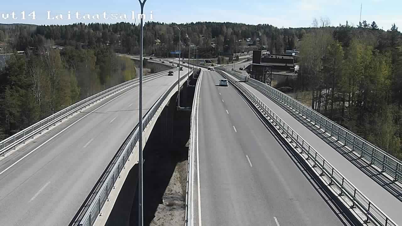 Weather Camera Image Väg 14 Nyslott, Laitaatsalmi, Savonlinna, Etelä-Savo