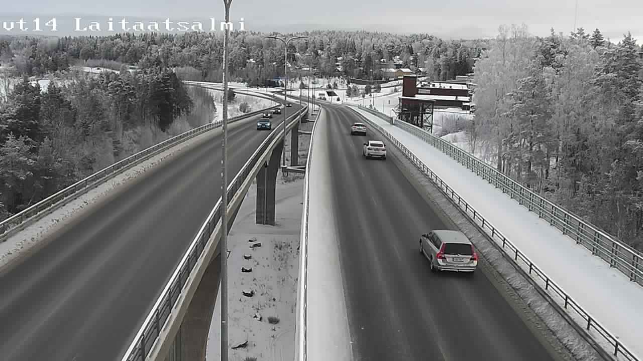Weather Camera Image Väg 14 Nyslott, Laitaatsalmi, Savonlinna, Etelä-Savo