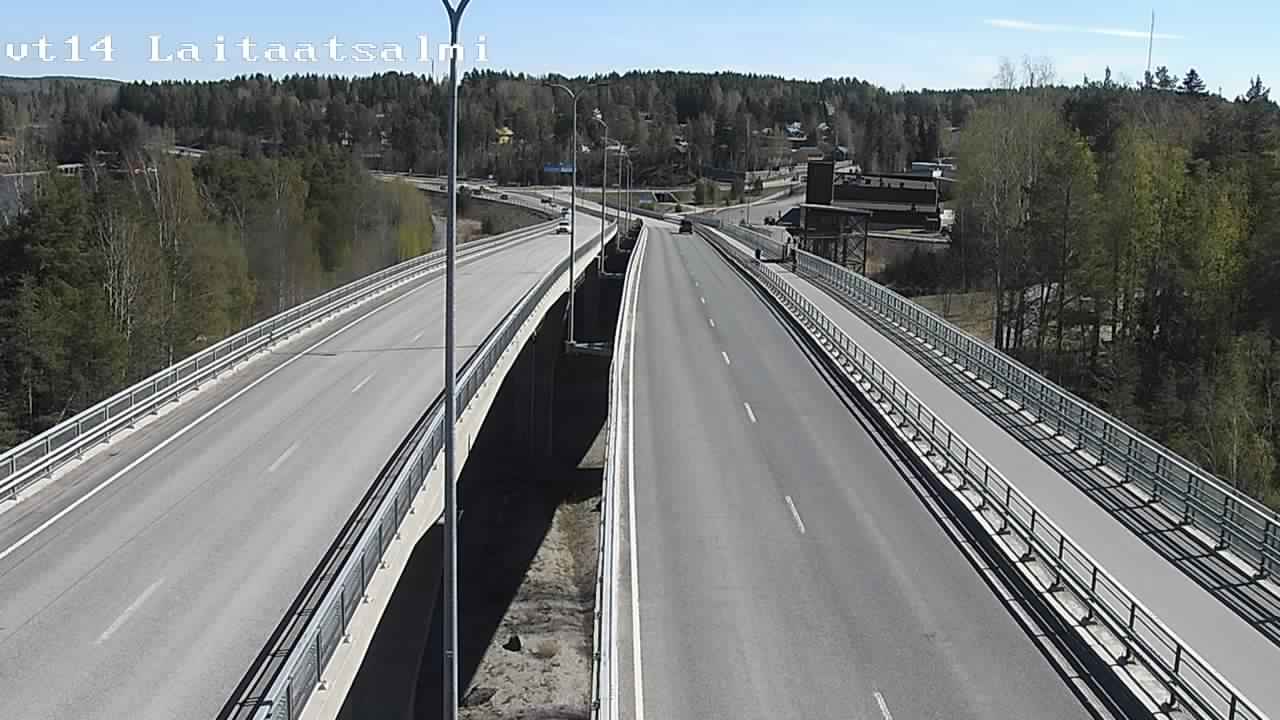 Weather Camera Image Väg 14 Nyslott, Laitaatsalmi, Savonlinna, Etelä-Savo