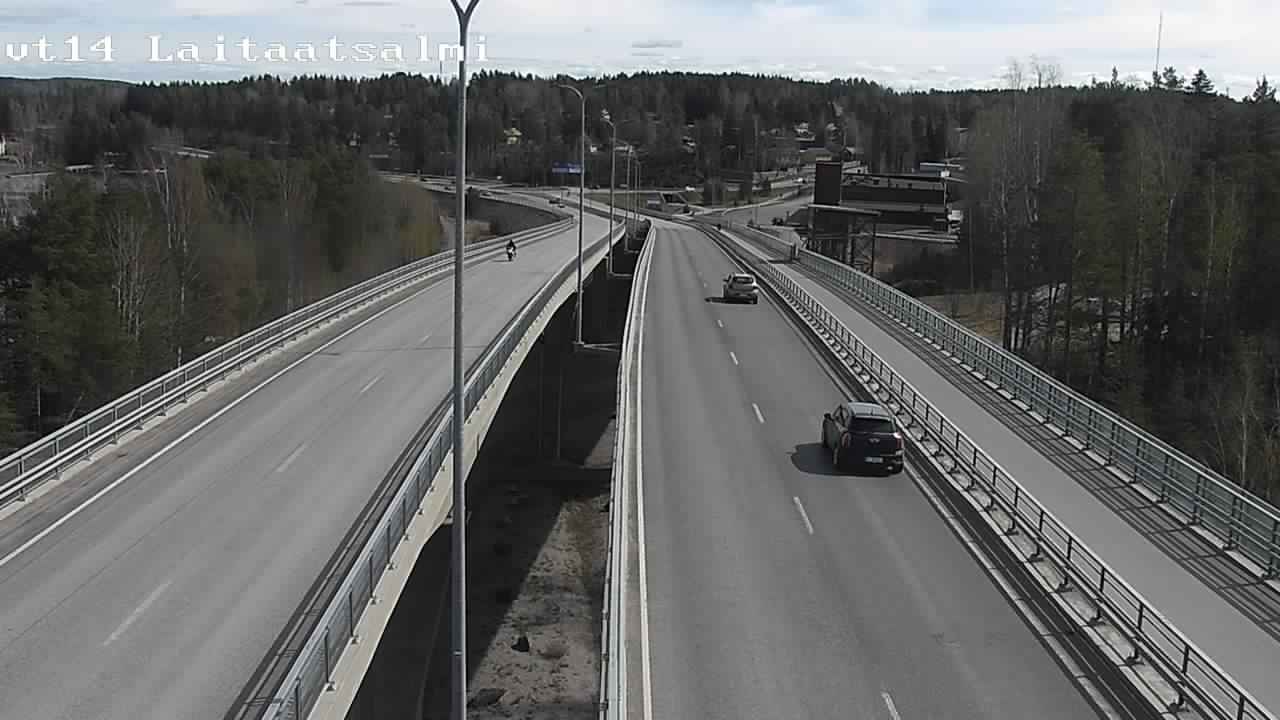 Weather Camera Image Väg 14 Nyslott, Laitaatsalmi, Savonlinna, Etelä-Savo