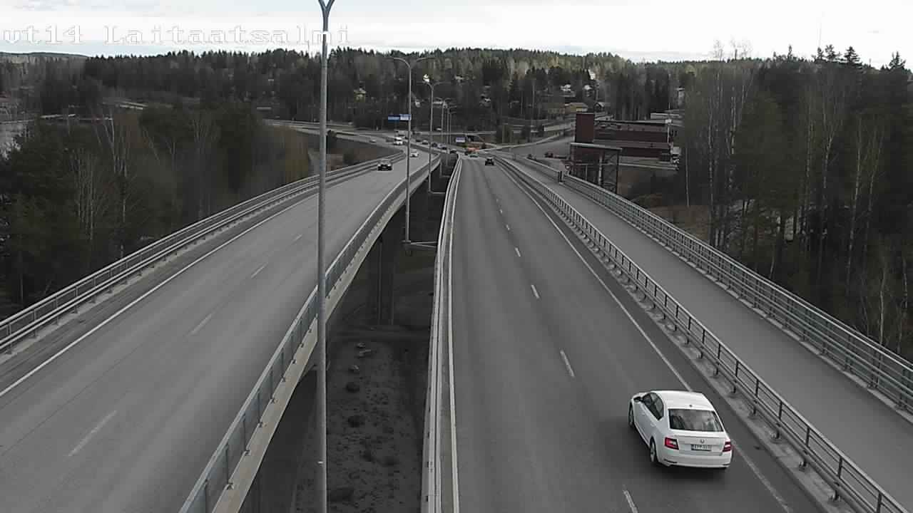 Weather Camera Image Väg 14 Nyslott, Laitaatsalmi, Savonlinna, Etelä-Savo