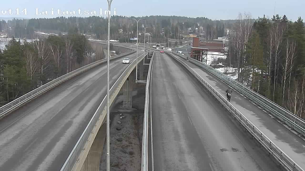 Weather Camera Image Väg 14 Nyslott, Laitaatsalmi, Savonlinna, Etelä-Savo