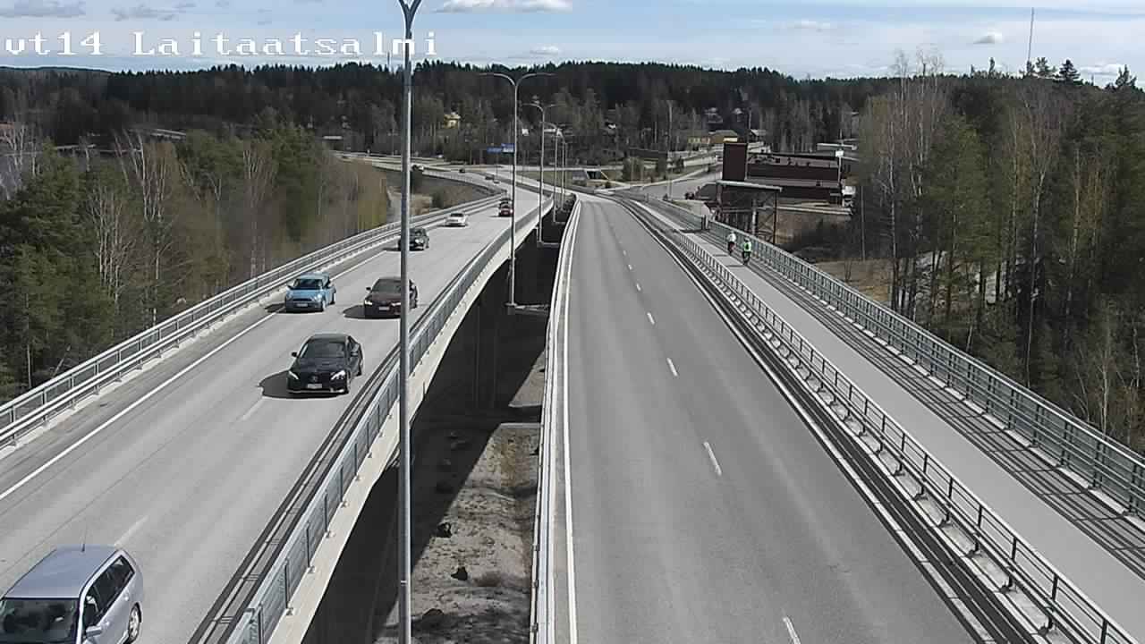 Weather Camera Image Väg 14 Nyslott, Laitaatsalmi, Savonlinna, Etelä-Savo