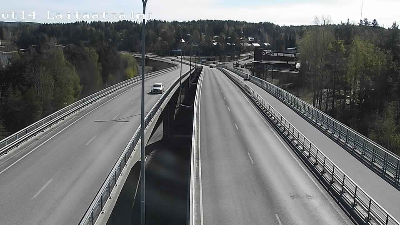 Weather Camera Image Road 14 Savonlinna, Laitaatsalmi, Savonlinna, Etelä-Savo