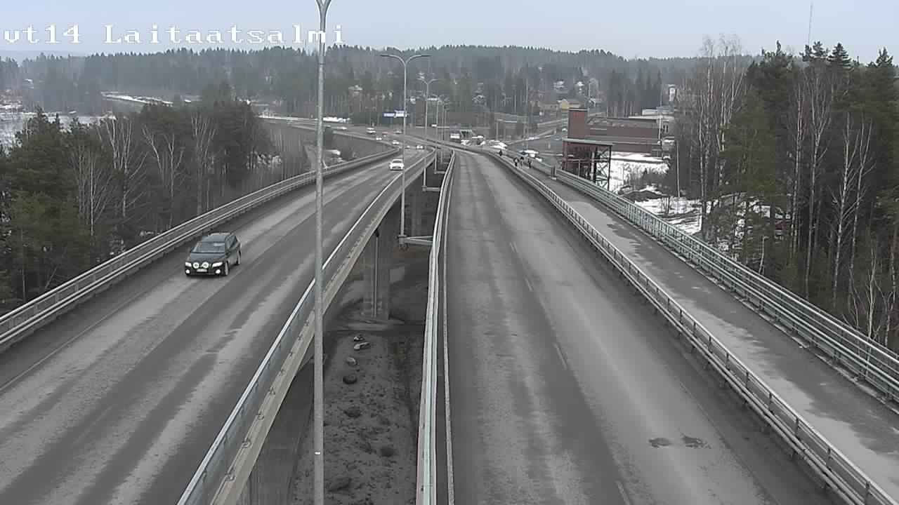 Weather Camera Image Väg 14 Nyslott, Laitaatsalmi, Savonlinna, Etelä-Savo