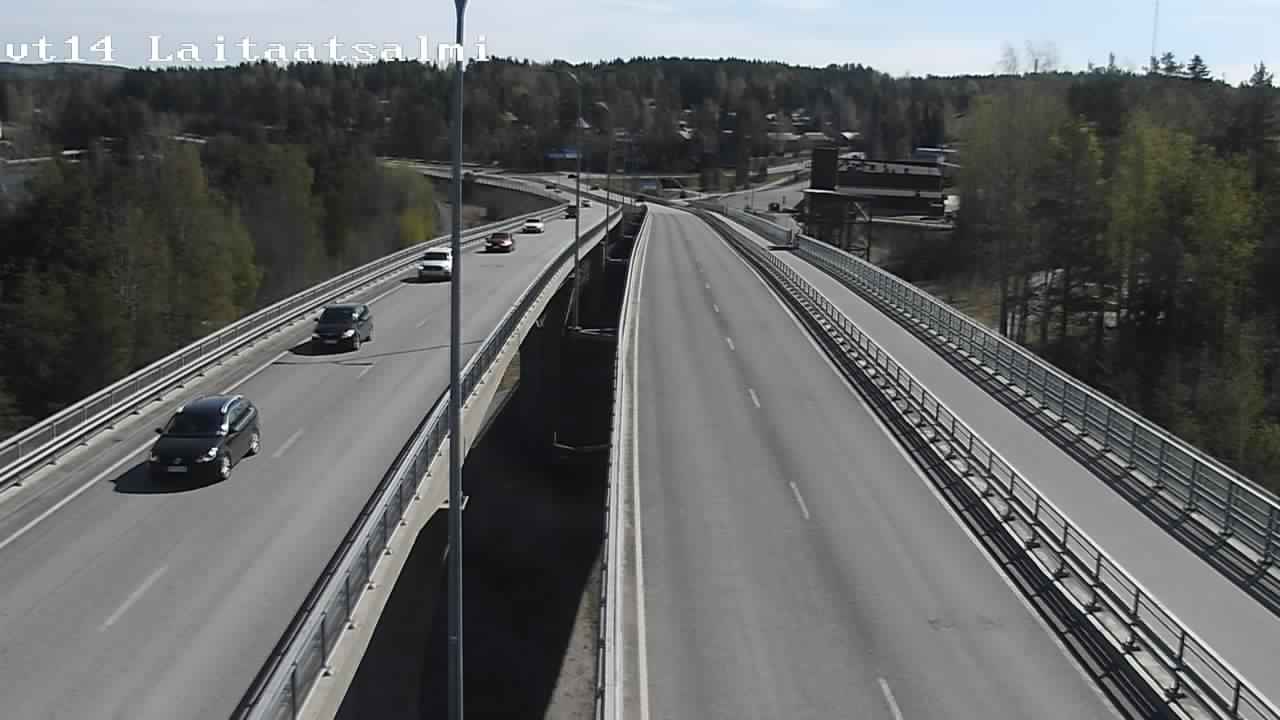 Weather Camera Image Road 14 Savonlinna, Laitaatsalmi, Savonlinna, Etelä-Savo