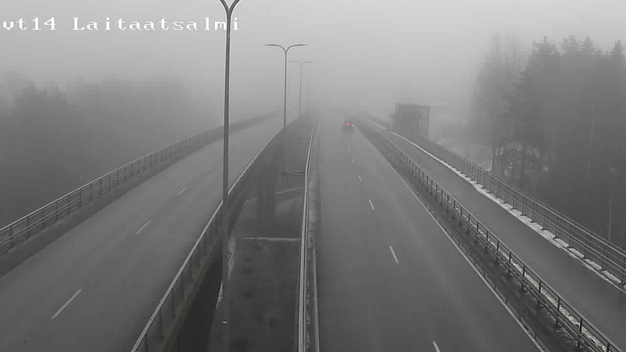 Weather Camera Image Väg 14 Nyslott, Laitaatsalmi, Savonlinna, Etelä-Savo