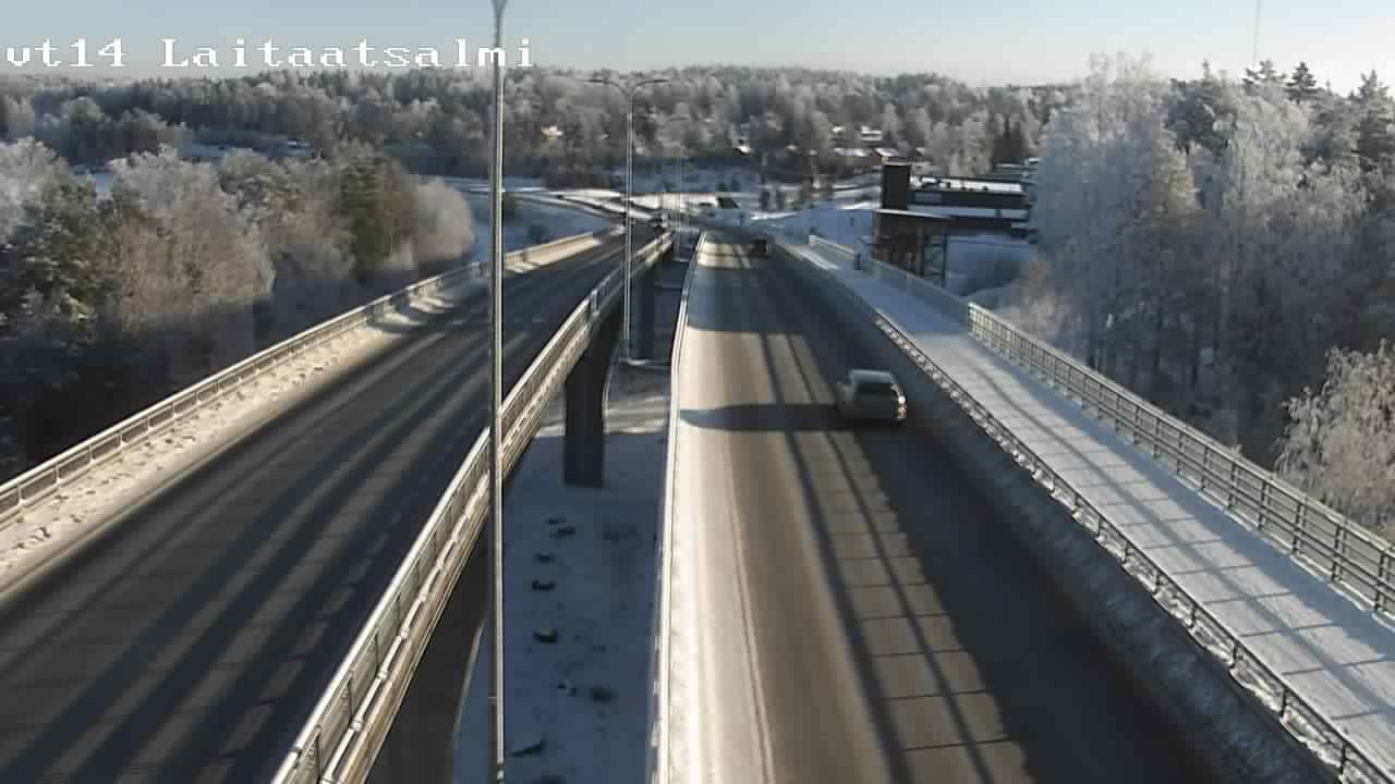 Weather Camera Image Road 14 Savonlinna, Laitaatsalmi, Savonlinna, Etelä-Savo
