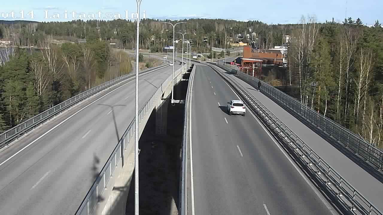 Weather Camera Image Väg 14 Nyslott, Laitaatsalmi, Savonlinna, Etelä-Savo