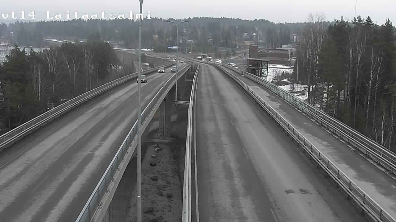 Weather Camera Image Väg 14 Nyslott, Laitaatsalmi, Savonlinna, Etelä-Savo