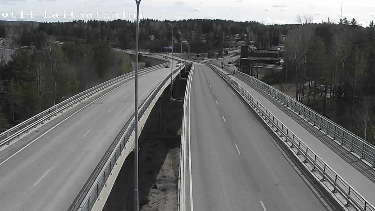 Weather Camera Image Väg 14 Nyslott, Laitaatsalmi, Savonlinna, Etelä-Savo