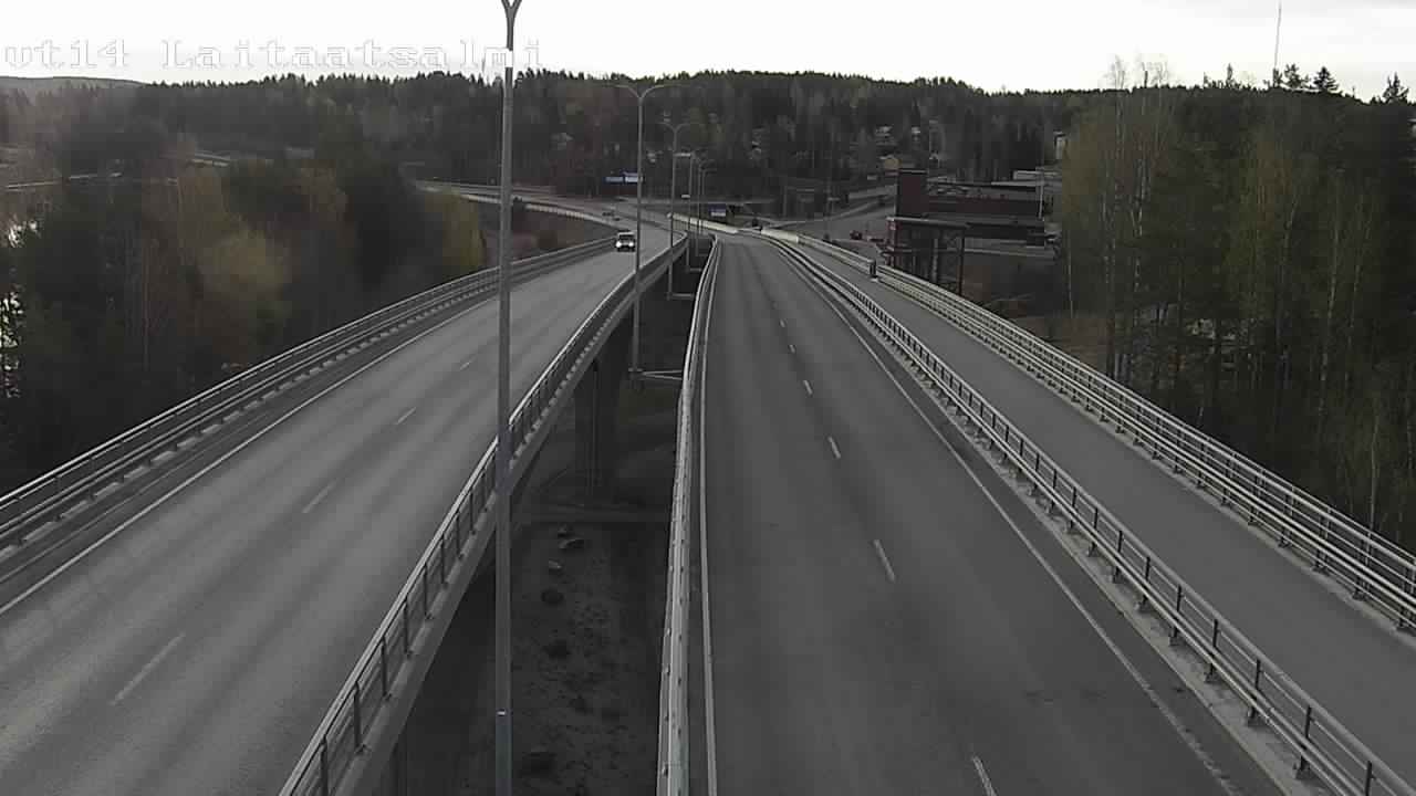 Weather Camera Image Väg 14 Nyslott, Laitaatsalmi, Savonlinna, Etelä-Savo