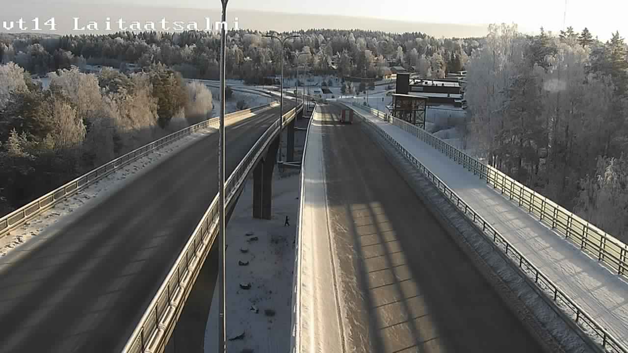 Weather Camera Image Road 14 Savonlinna, Laitaatsalmi, Savonlinna, Etelä-Savo