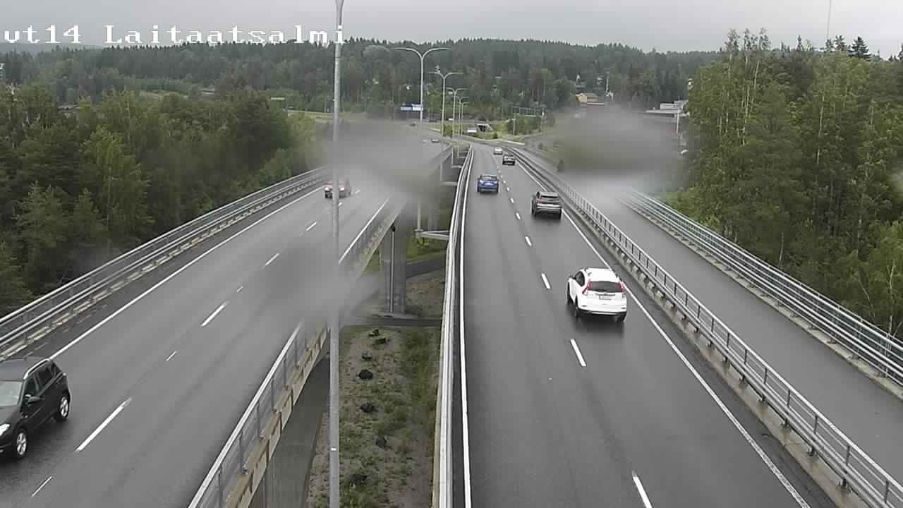 Weather Camera Image Road 14 Savonlinna, Laitaatsalmi, Savonlinna, Etelä-Savo