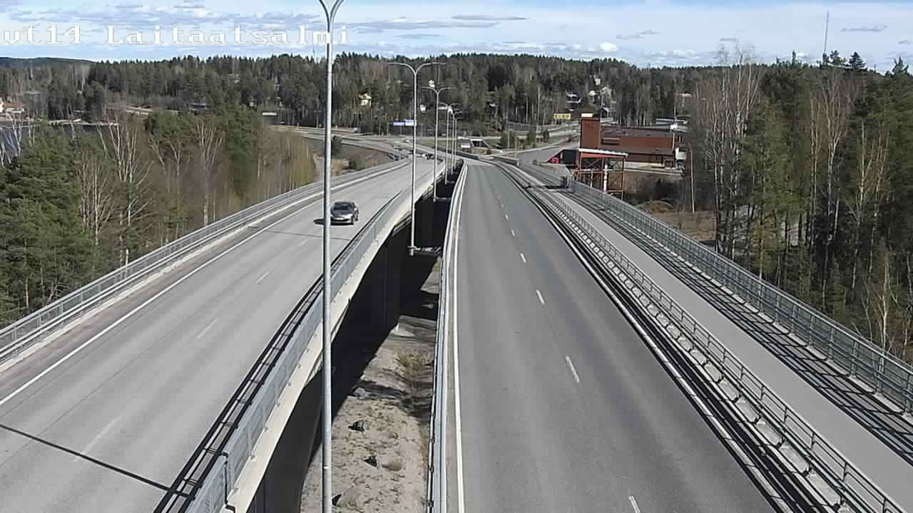 Weather Camera Image Väg 14 Nyslott, Laitaatsalmi, Savonlinna, Etelä-Savo