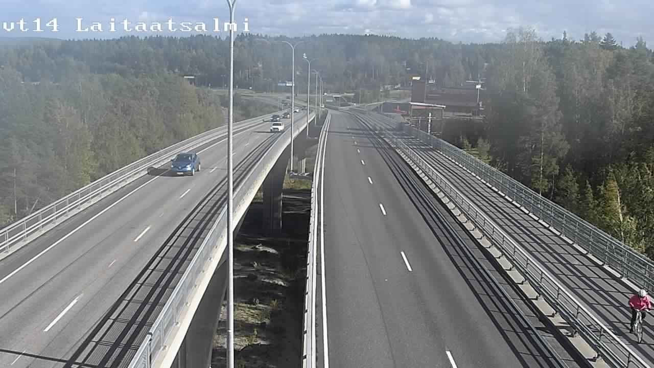 Weather Camera Image Road 14 Savonlinna, Laitaatsalmi, Savonlinna, Etelä-Savo