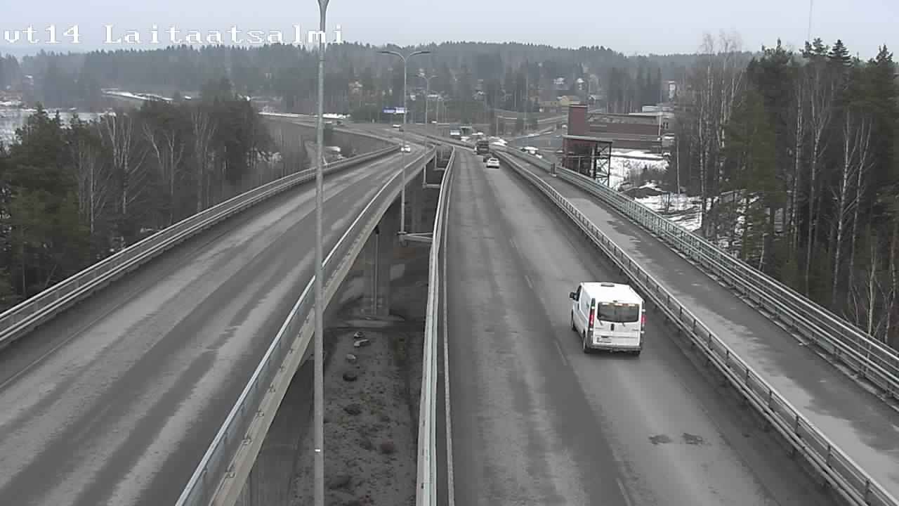 Weather Camera Image Väg 14 Nyslott, Laitaatsalmi, Savonlinna, Etelä-Savo