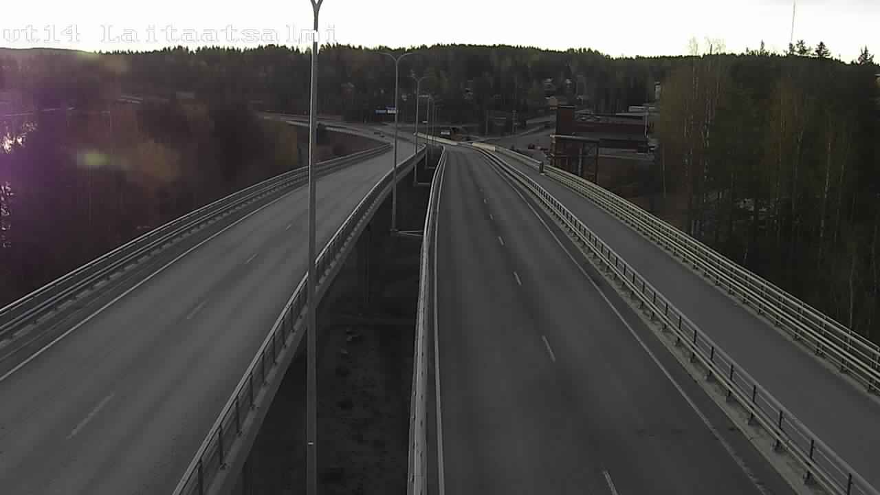 Weather Camera Image Väg 14 Nyslott, Laitaatsalmi, Savonlinna, Etelä-Savo