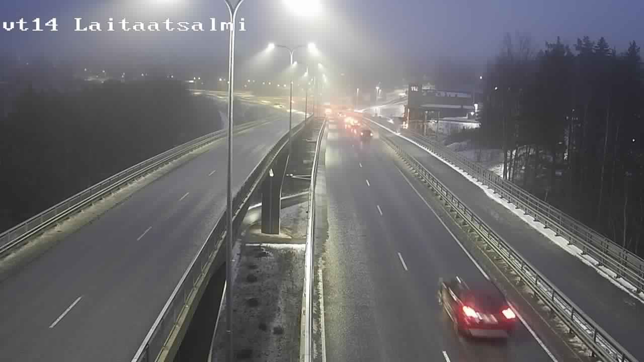Weather Camera Image Väg 14 Nyslott, Laitaatsalmi, Savonlinna, Etelä-Savo
