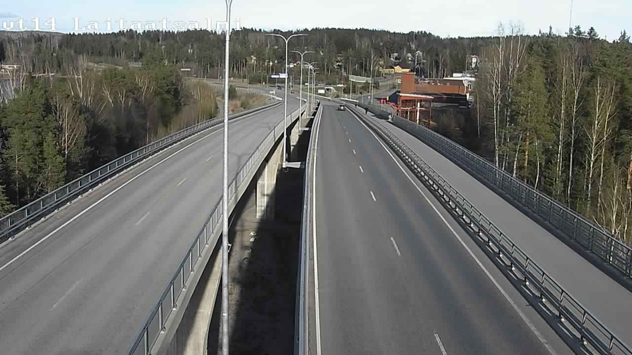 Weather Camera Image Väg 14 Nyslott, Laitaatsalmi, Savonlinna, Etelä-Savo